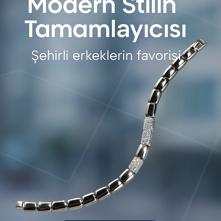 🌟 Zarif Işıltı — Taşlı Paslanmaz Çelik Kadın Bileklik