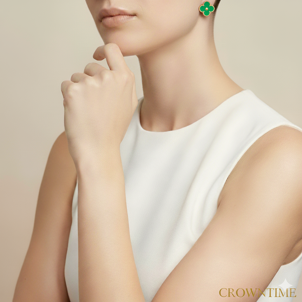 VAN CLEEF ALHAMBRA KÜPE - ALTIN/YEŞİL