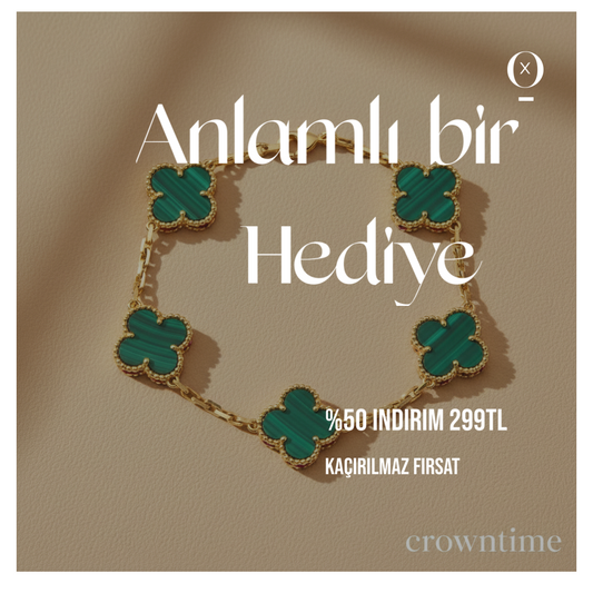 VAN CLEEF BİLEKLİK- ALTIN/YEŞİL