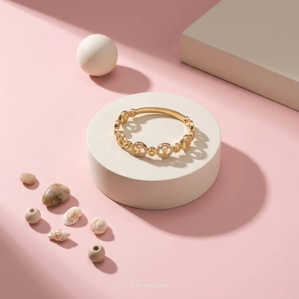 LVV 18k gold kaplama kelepçe