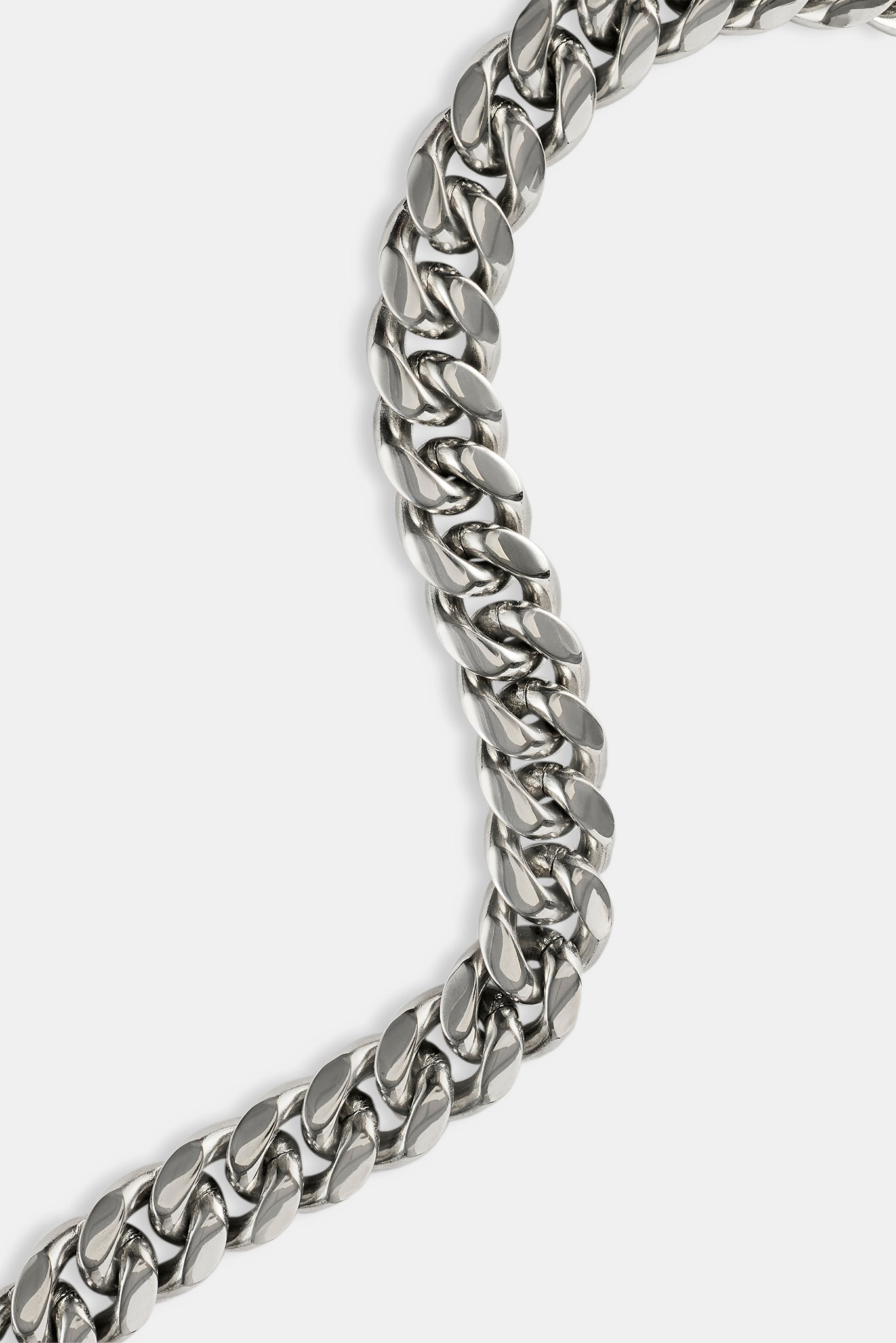 Miami Cuban Link Zincir - 12mm - Gümüş-Renk