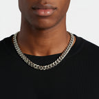 Miami Cuban Link Zincir - 12mm - Gümüş-Renk