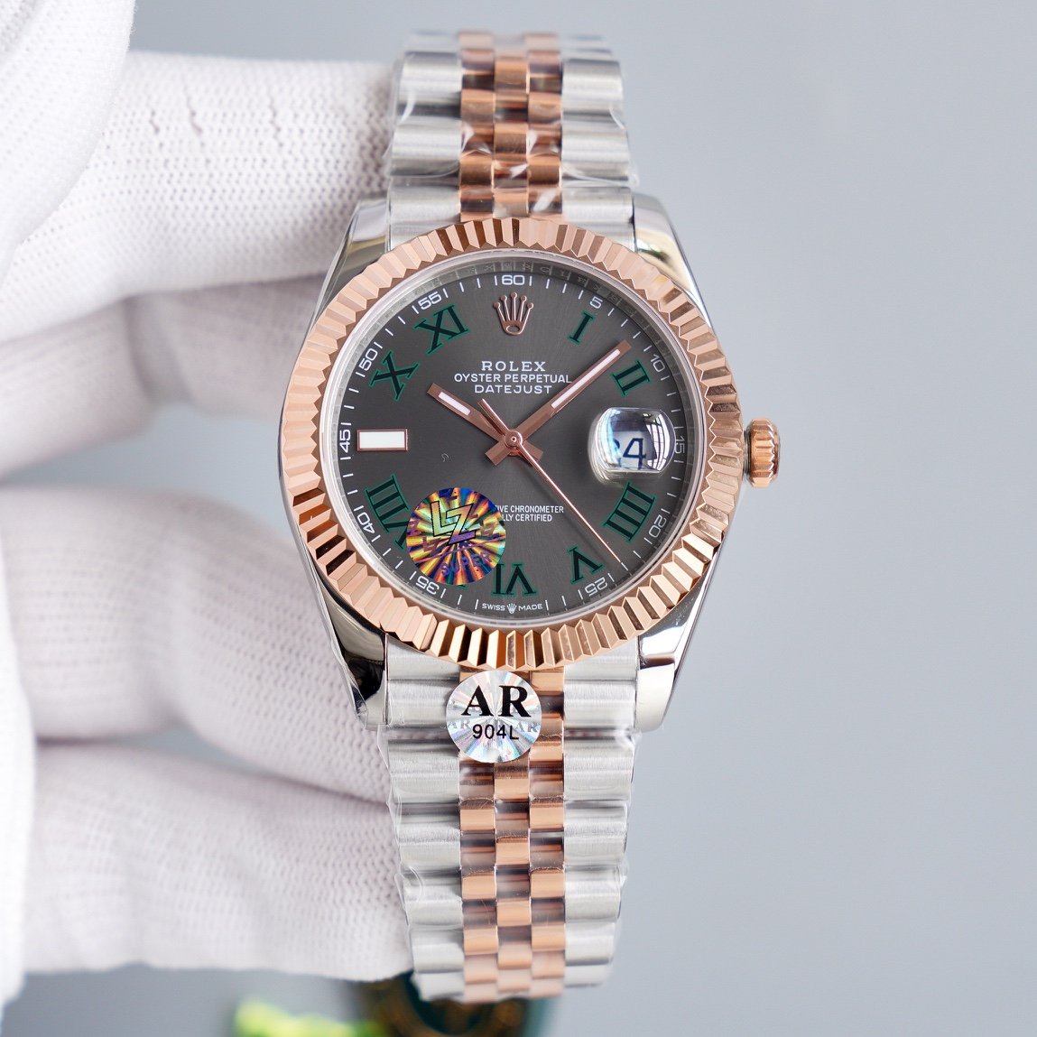 DATEJUST 41MM WIMBLEDON  JUBILEE KORDON+ŞEFAF KARGO