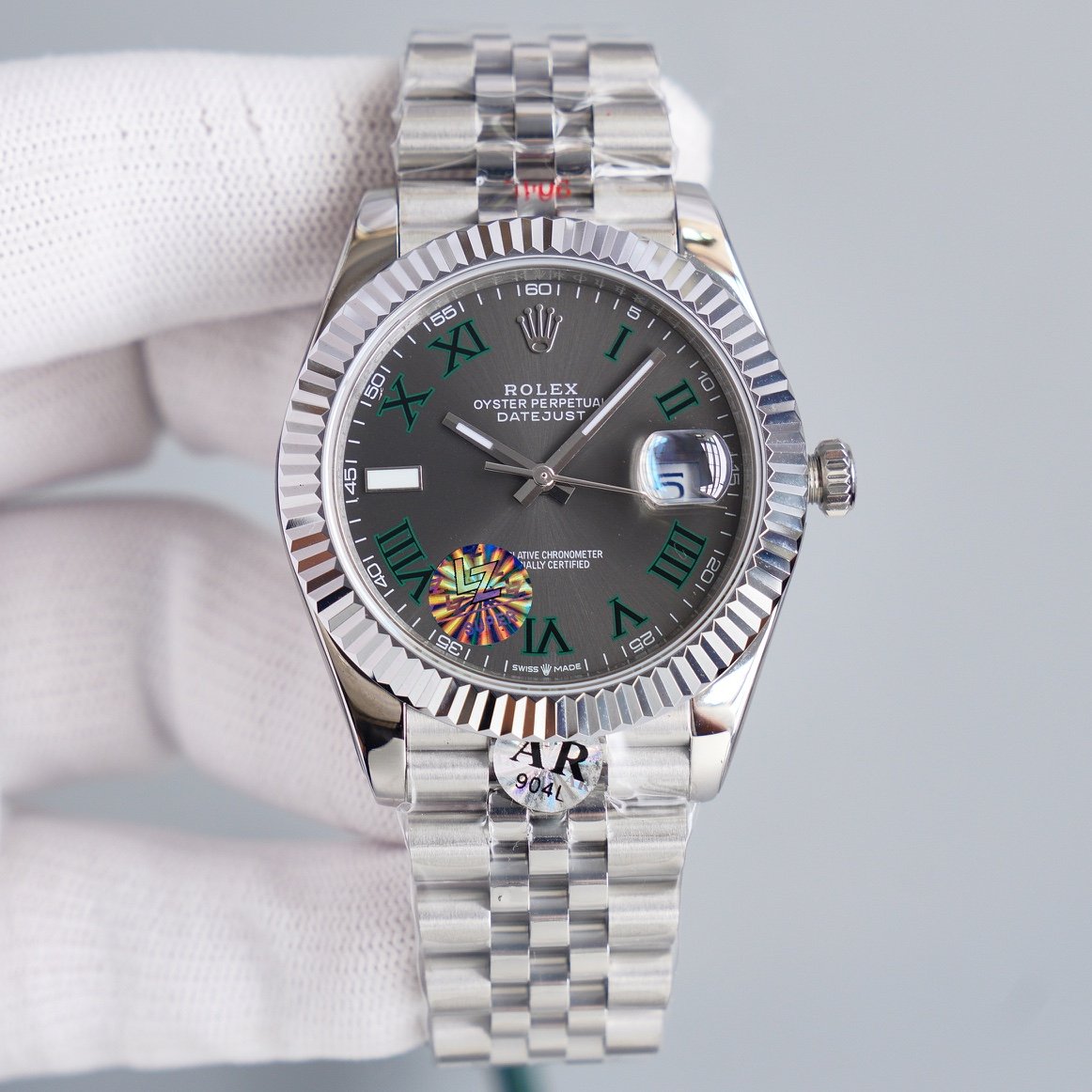 DATEJUST 41MM WIMBLEDON  JUBILEE KORDON+ŞEFAF KARGO