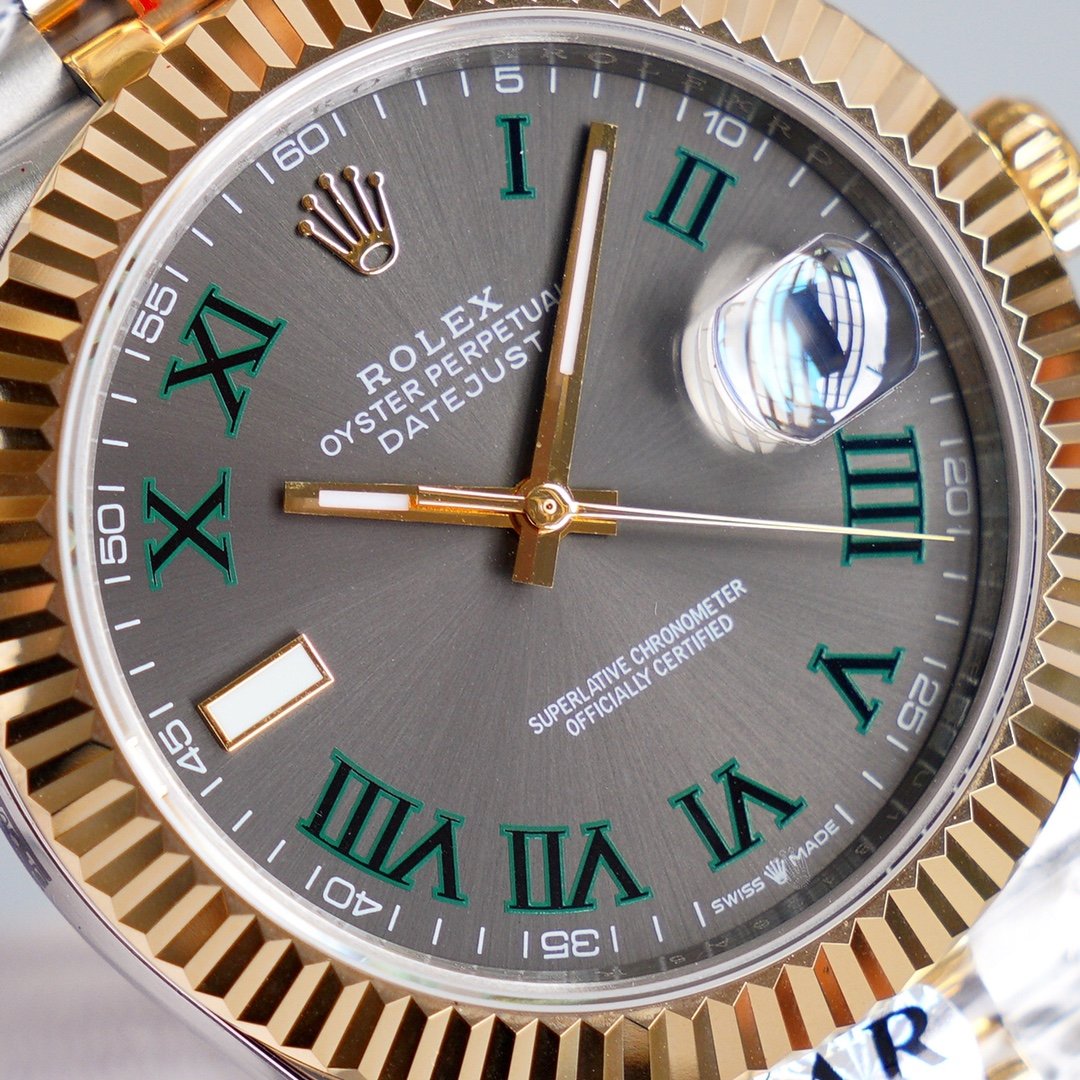 DATEJUST 41MM WIMBLEDON  JUBILEE KORDON+ŞEFAF KARGO
