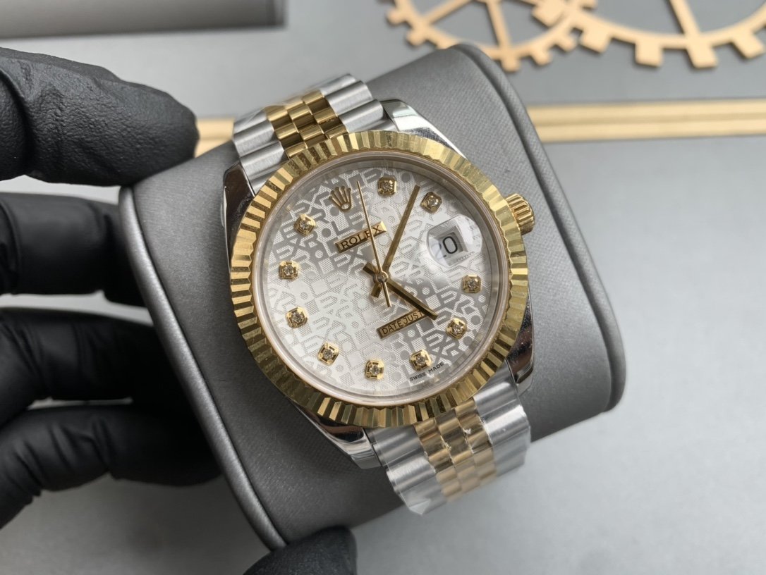 DATEJUST 41 TWO-TONE GREY DIAL DIAMOND NUMERALS+ŞEFAF KARGO