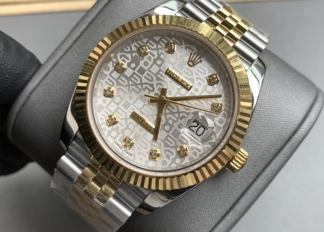 DATEJUST 41 TWO-TONE GREY DIAL DIAMOND NUMERALS+ŞEFAF KARGO