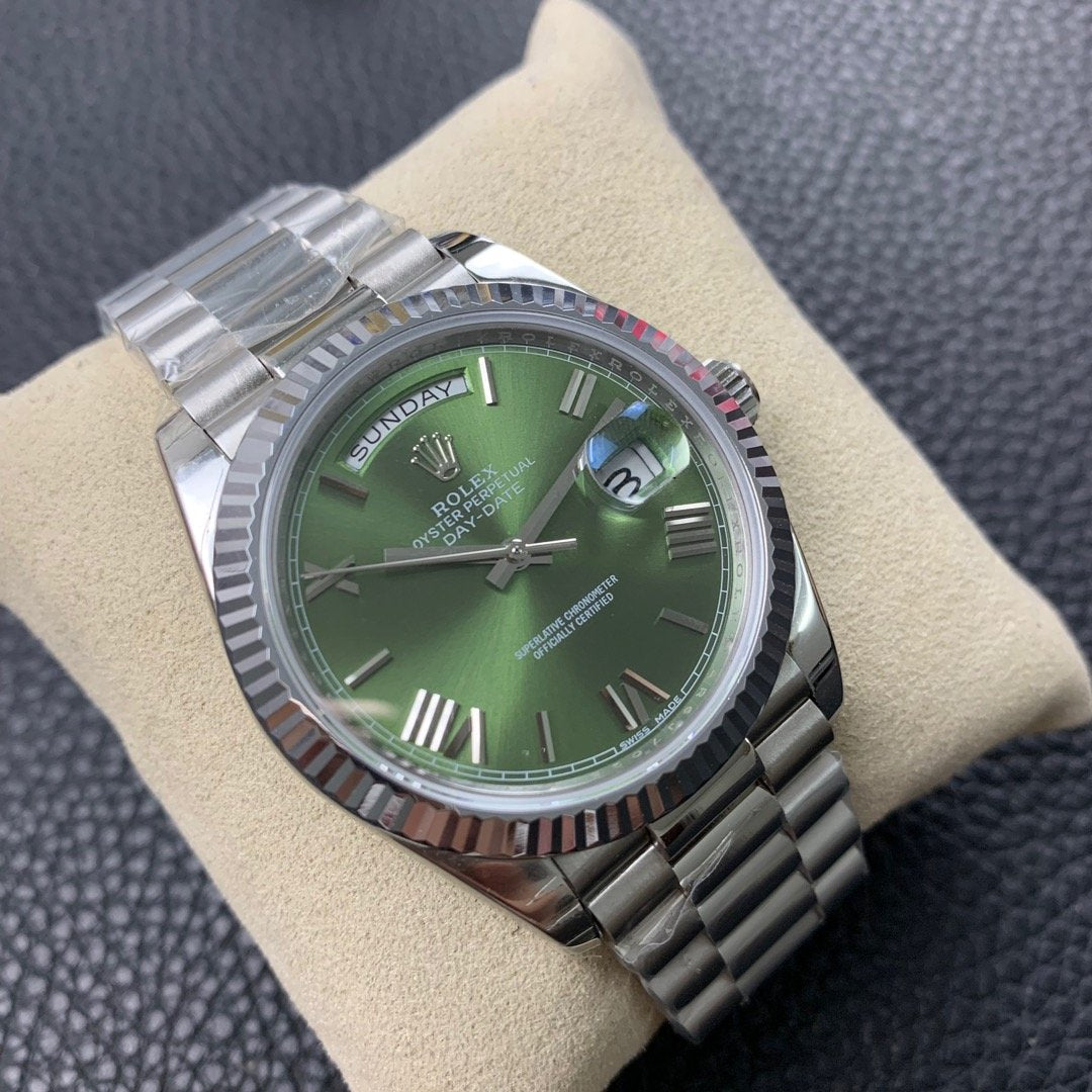 DAY-DATE 41MM YEŞİL EKRAN ŞEFAF KARGO+KAPIDA ÖDE