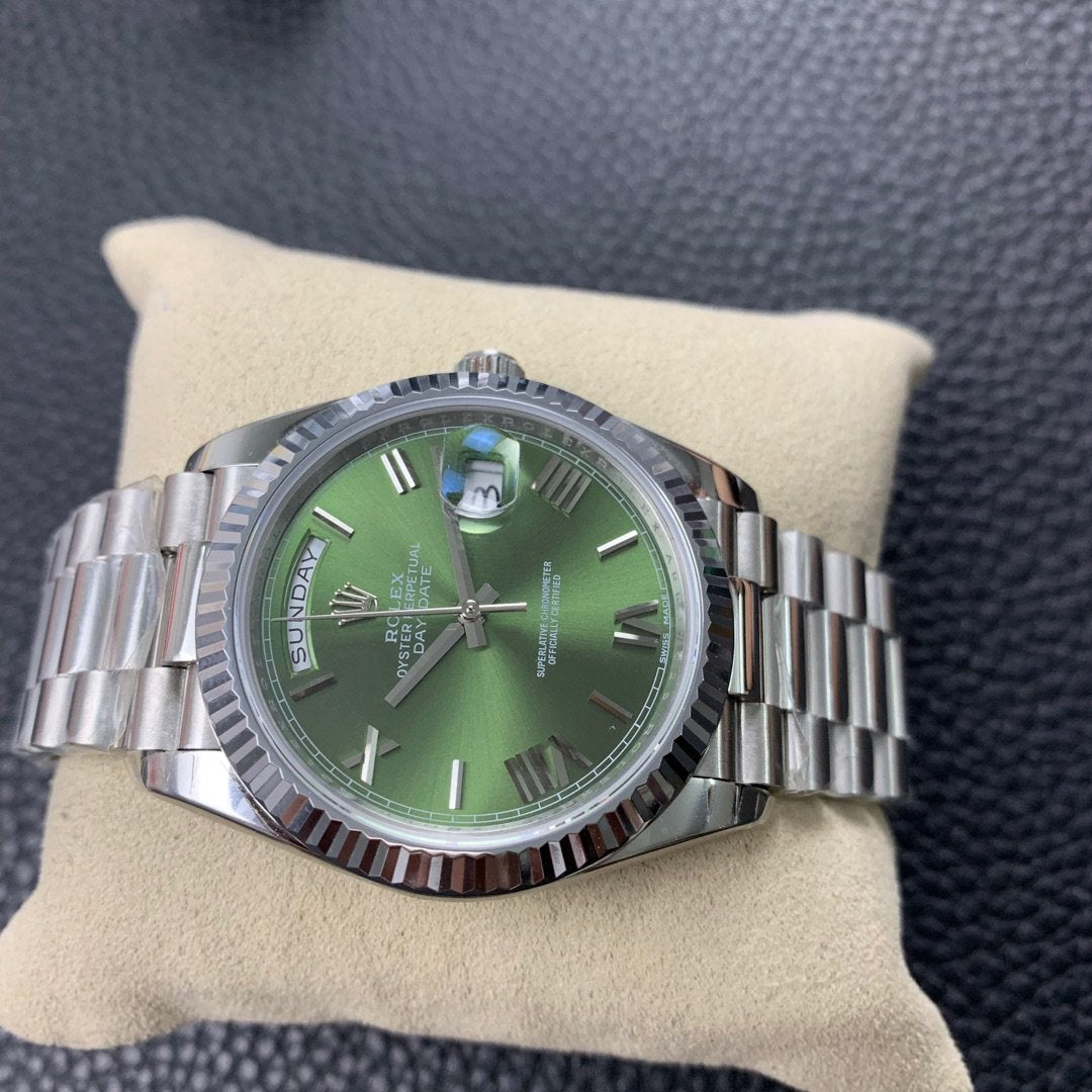 DAY-DATE 41MM YEŞİL EKRAN ŞEFAF KARGO+KAPIDA ÖDE