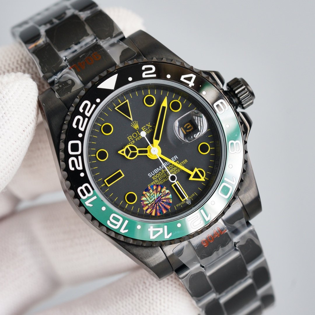 GMT-MASTER II CUSTOM GREEN BLACK BEZEL+ŞEFAF KARGO