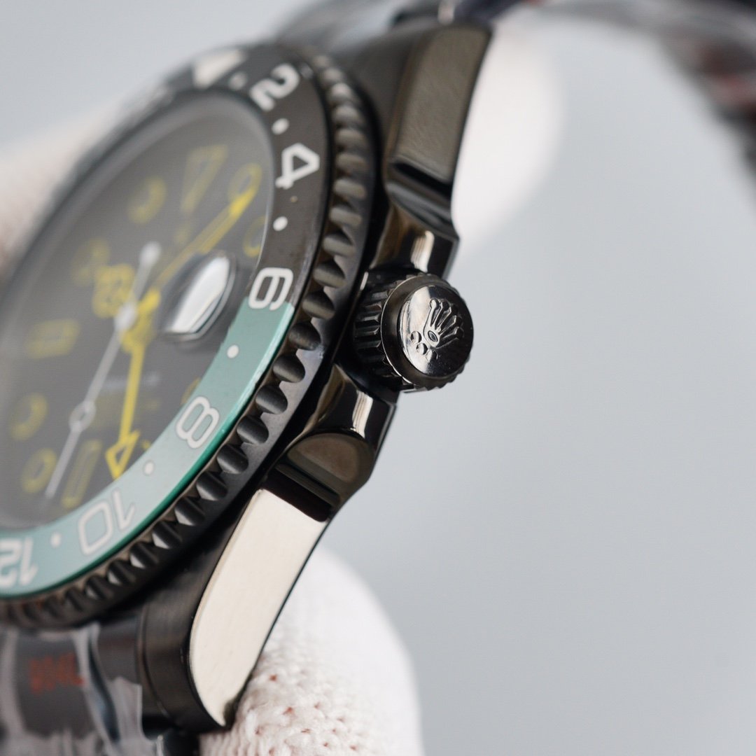 GMT-MASTER II CUSTOM GREEN BLACK BEZEL+ŞEFAF KARGO