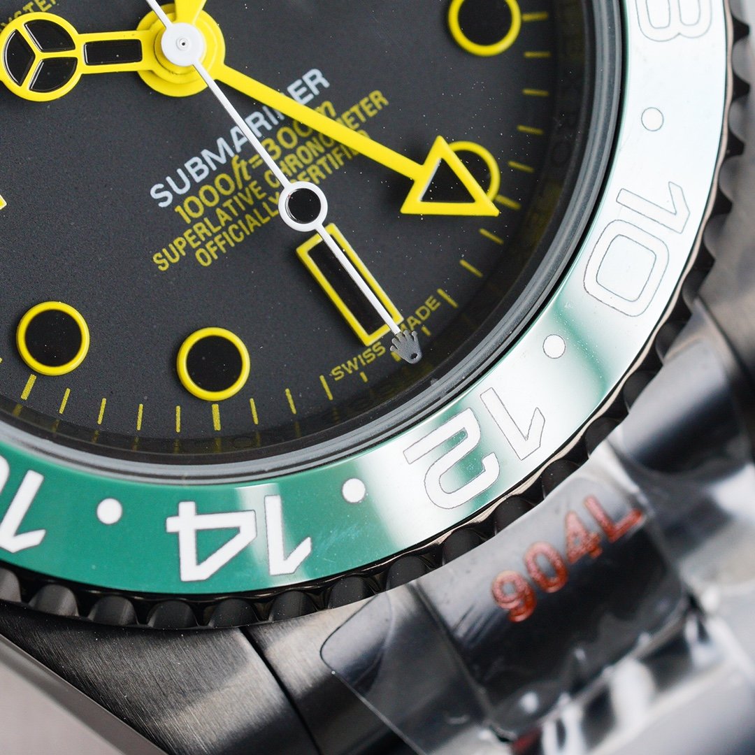 GMT-MASTER II CUSTOM GREEN BLACK BEZEL+ŞEFAF KARGO
