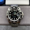 GMT-MASTER II CUSTOM BLACK BEZEL BLACK DIAL+ŞEFAF KARGO