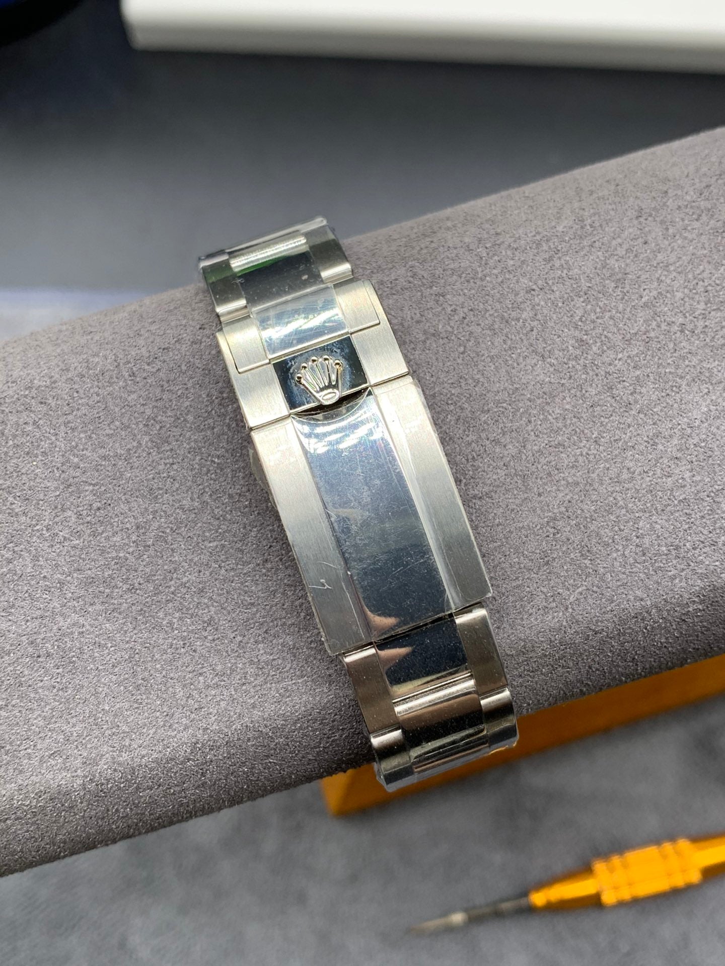 GMT-MASTER II CUSTOM BLACK BEZEL BLACK DIAL+ŞEFAF KARGO