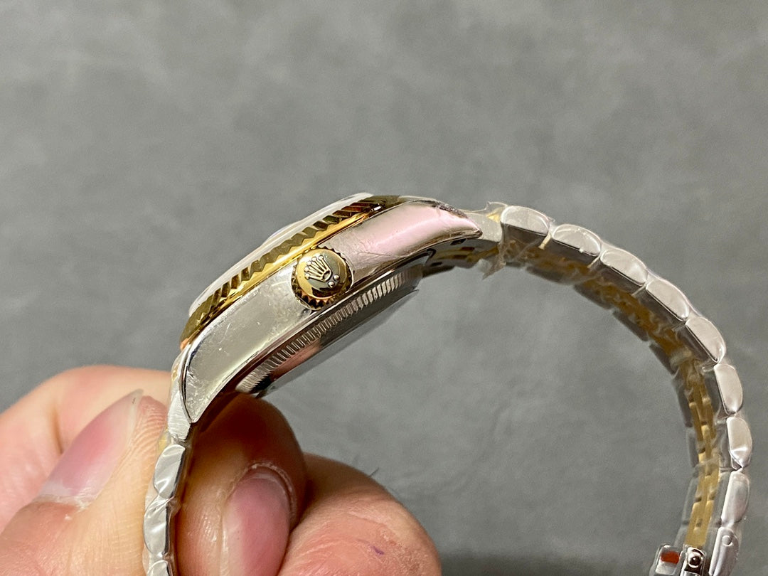 DATEJUST 28MM GOLD STEEL DIAMOND NUMERALS+ŞEFAF KARGO