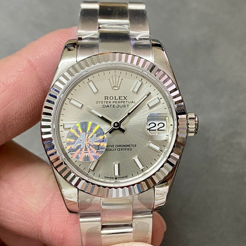 DATEJUST 31MM STEEL GREY DIAL+ŞEFAF KARGO