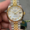 DATEJUST 31MM GOLD STEEL MOP DIAL+ŞEFAF KARGO