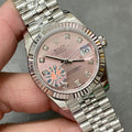 DATEJUST 31MM STEEL PINK DIAL+ŞEFAF KARGO