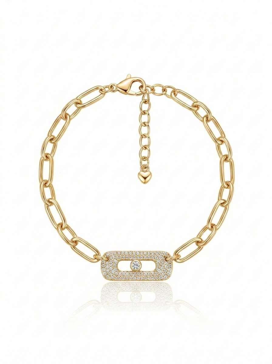 Suya Dayanaklı Zirkon Taşlı Bileklik