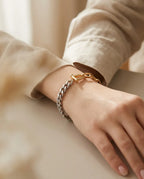 Two tone bileklik 14k Altın kaplama