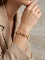 Montür Mıhlama İşçilikli Kararmaz Bileklik