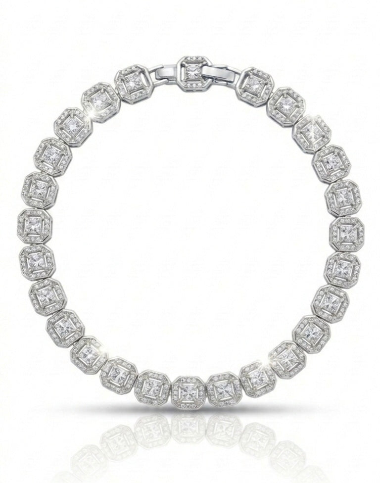 Mıhlama İşçilik Full Zirkon Taşlı Bileklik