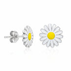 925 Ayar Minik Papatya Küpe Kadın Gümüş Küpe