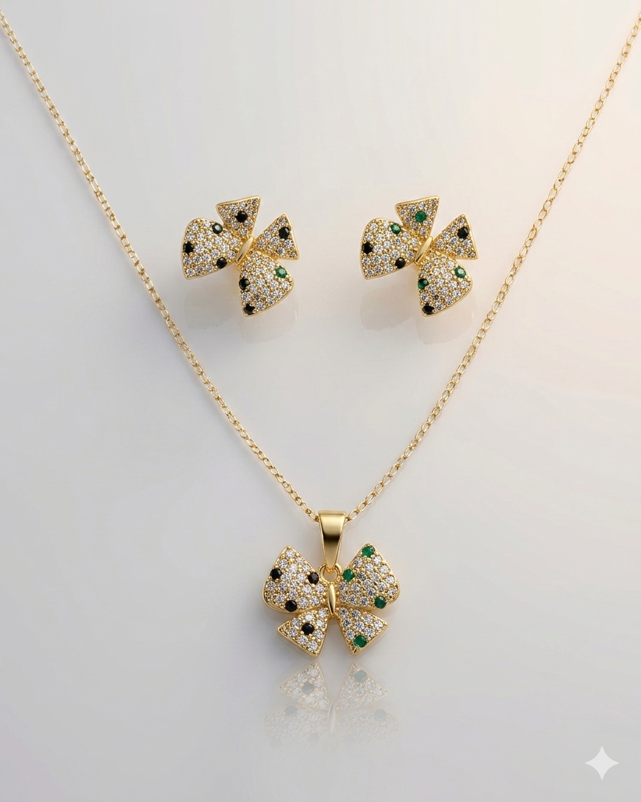 Premium set kolye küpe