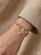 Premium Klalite Zirkon Taşlı Pırlanta Işıltısı Bileklik