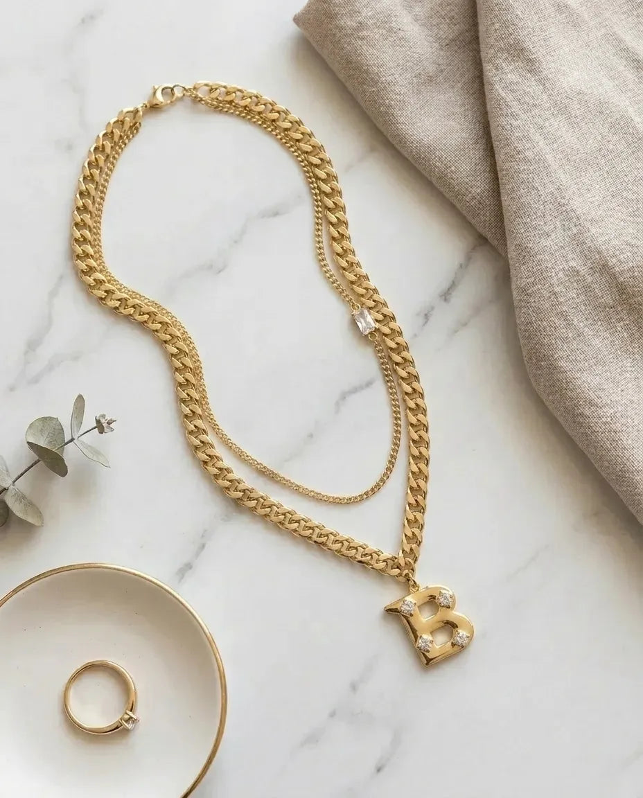 BLCG kolye 18k gold kaplama