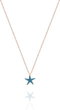 925 Ayar Turkuaz Minik Deniz Yıldızı Kolye Kadın Gümüş Kolye