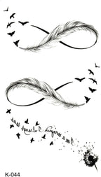 Sonsuzluk ve Polen Geçici Dövmesi