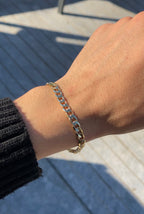 316L Paslanmaz Çelik 14K Altın Kaplama Premium Bileklik