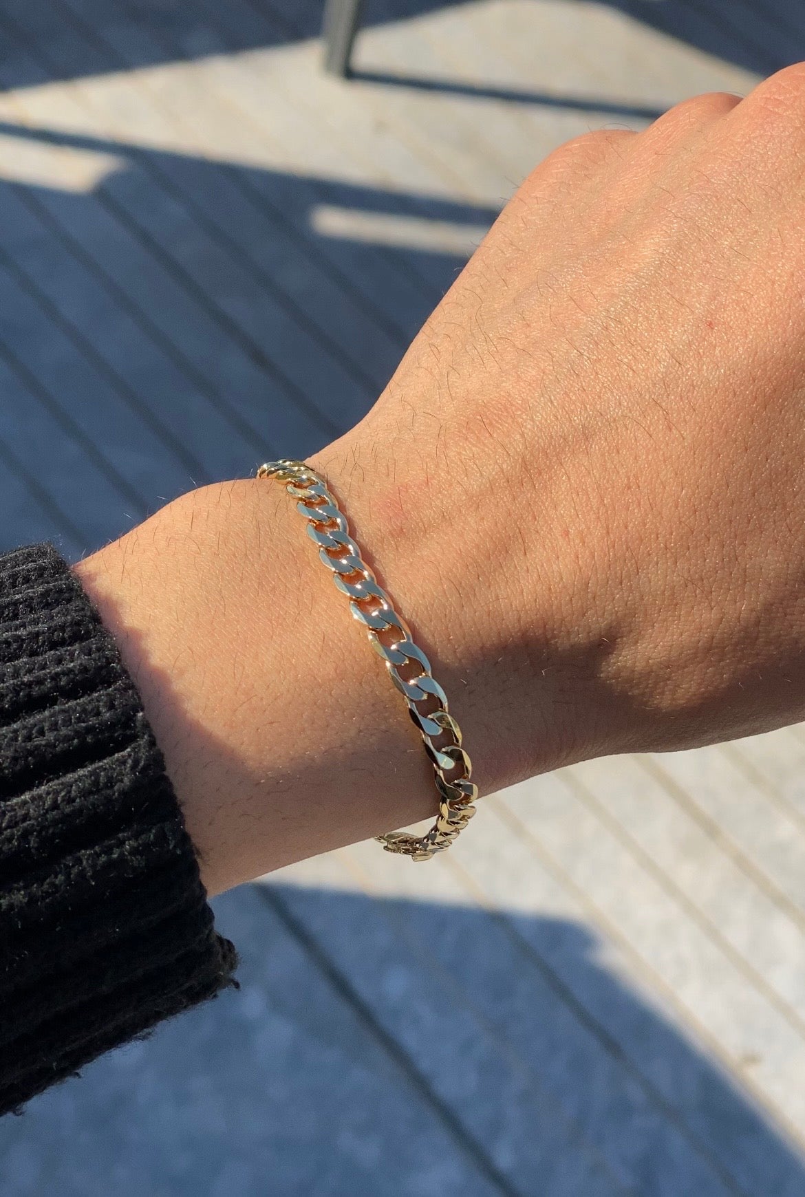 316L Paslanmaz Çelik 14K Altın Kaplama Premium Bileklik