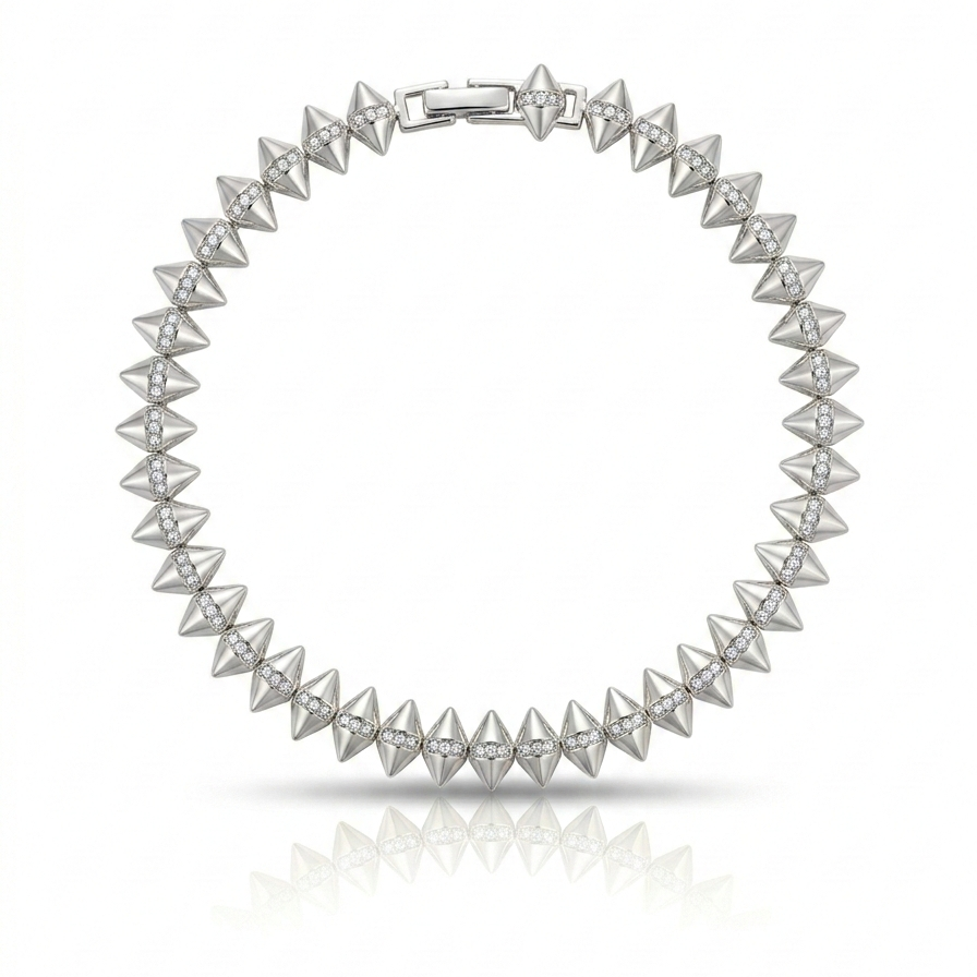 Zirkon Taşlı '' Paslanmaz Çelik