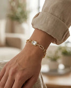 Crowntime Lüks Zirkon Taşlı Çelik Takı baget