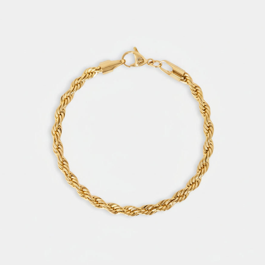 5mm Halat Bileklik - Gold