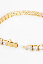Gold Kaplama 5mm Tennis Bileklik-UniSex
