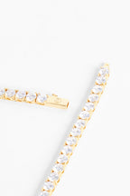 Gold Kaplama 5mm Tennis Bileklik-UniSex