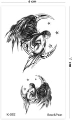 Angel Minimal Boyun Dövmesi Geçici Melek Dövmesi Tattoo