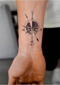 Çapa Dövmesi, Pusula Dövmesi, Unisex Dövme, Geçici Vücut Dövmesi, Minimal Dövme Tattoo