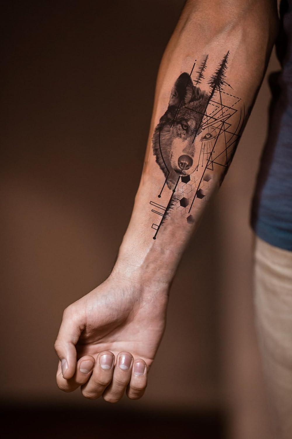 Kurt Dövmesi, Wolf Tattoo, Geçici Dövme, Erkek Geçici Dövme