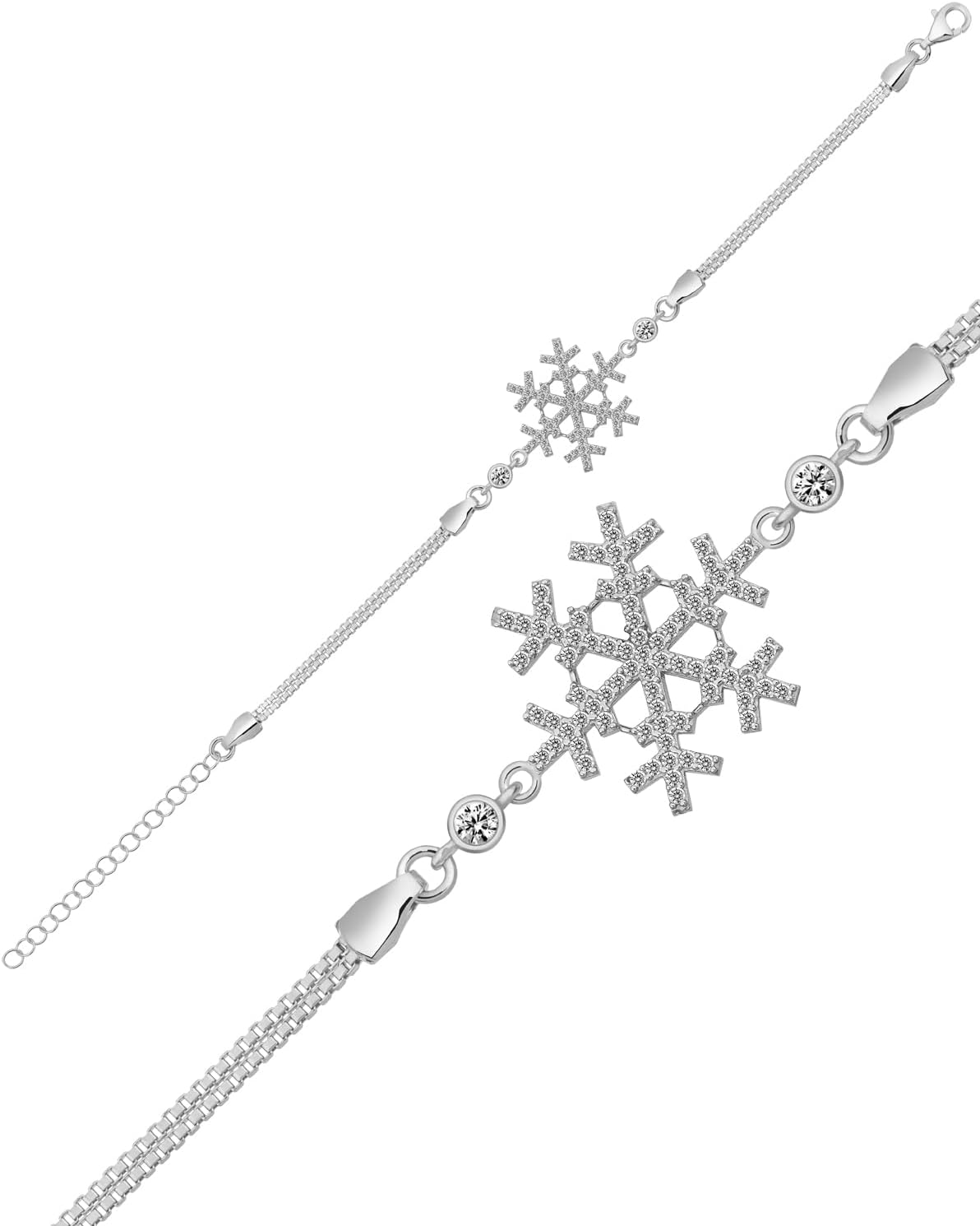 925 Ayar Gümüş Zirkon Taşlı Kartanesi Bileklik