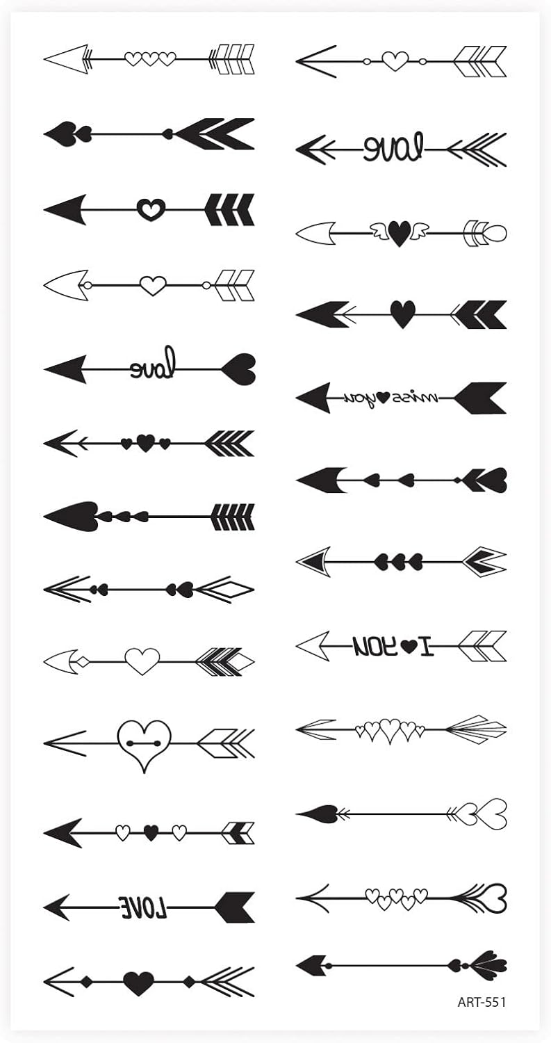 Oklar Geçici Dövme,Geçici Tattoo,Vücut Dövme,Kol Bilek Dövme,Boyun Dövme,Sırt Dövme