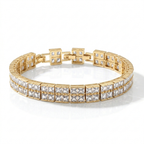 Minimalist Lüks Zirkon Taşlı Pırlanta Görünümlü Bileklik