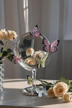 Gümüş Yaldızlı Soft Renkli Kelebek Parti Süsü, Dekorasyon Ve Balon Süsleme 48 Adet,PM-979