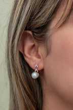 925 Ayar Trend İnci Küpe Kadın Gümüş Küpe