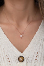 925 Ayar Minik Kutup Yıldızı Kolye Kadın Gümüş Kolye