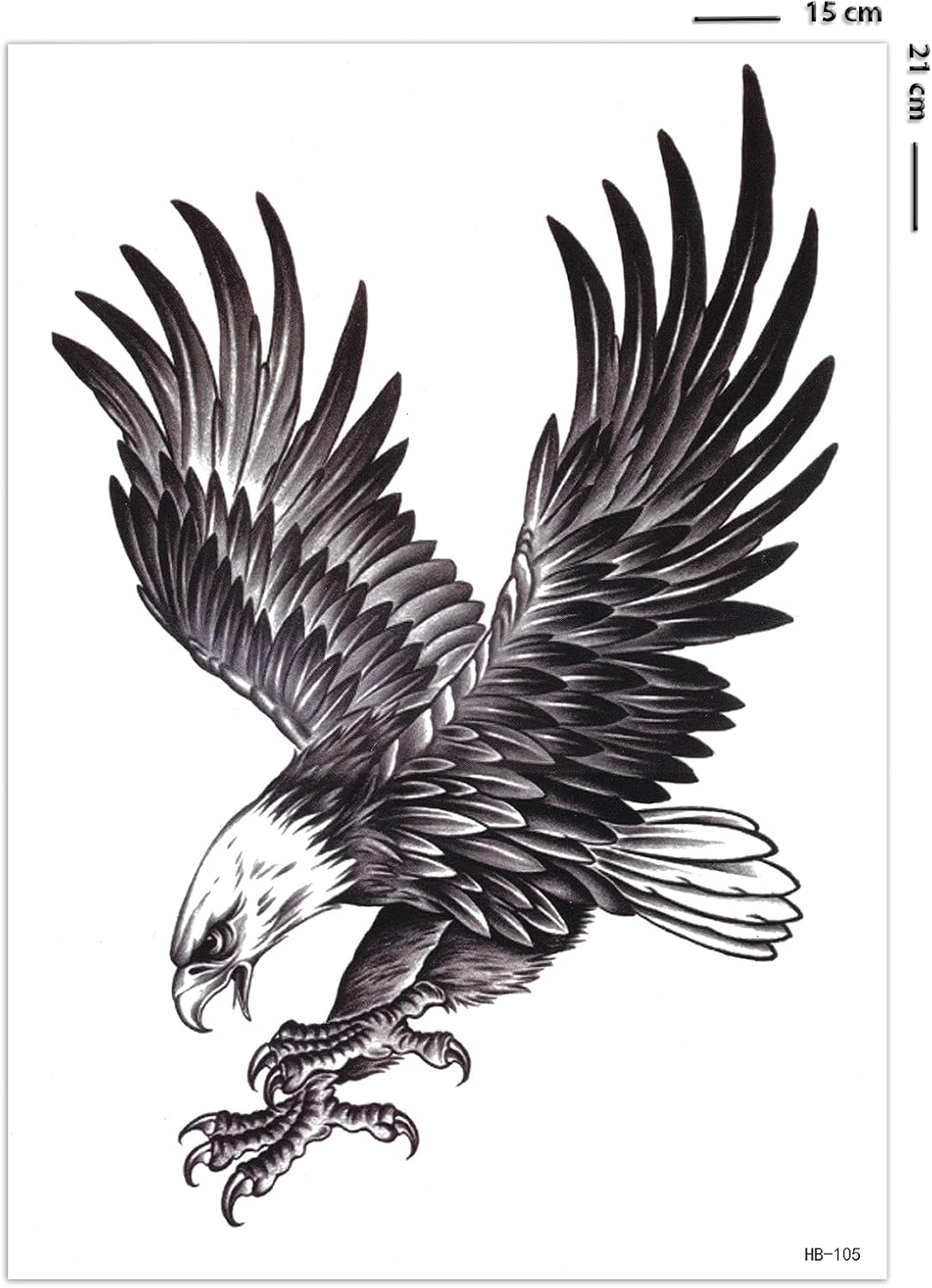 Kartal Dövmesi, Kartal Geçici Dövme Tattoo, Üniseks Dövme, Kol Dövmesi, Omuz Dövmesi, Vücut Dövmesi, Geçici Dövme