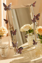 Gümüş Yaldızlı Kelebek Parti Süsü, Dekorasyon Ve Balon Süsleme 48 Adet,PM-997